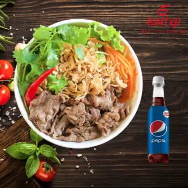 Hình ảnh Combo Bún Bò Trộn Nam Bộ - Pepsi chai 320ml