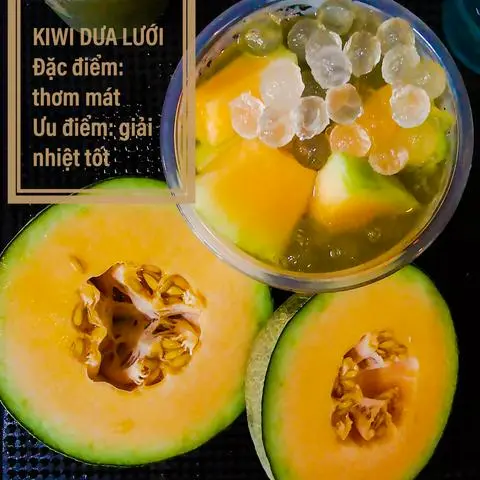 Hình ảnh Trà kiwi dưa lưới
