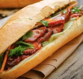 Hình ảnh Bánh mì xá xíu