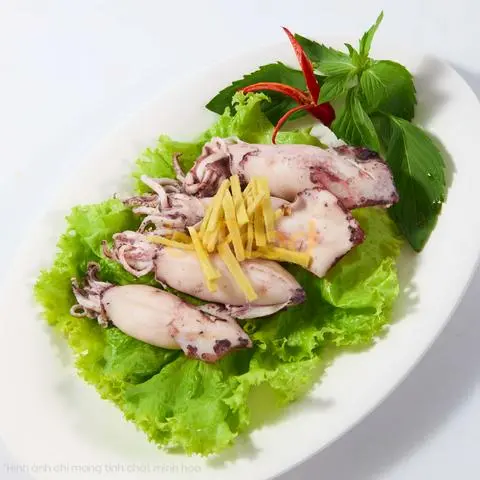 Hình ảnh Mực hấp hành gừng