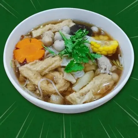 Hình ảnh Hủ tiếu chay - tô muỗng đũa