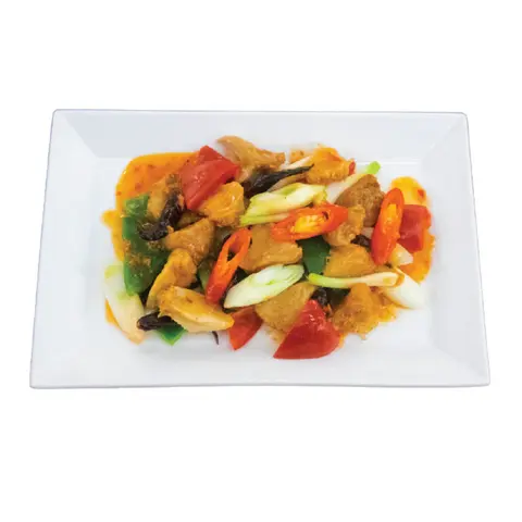 Hình ảnh Gan vegan Mã Lai xào tương đậu bản chay