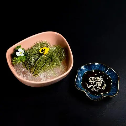 Hình ảnh Sa lát rong nho - fresh grape seaweed salad - ot20