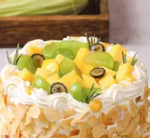 Hình ảnh Bánh kem bắp trái cây