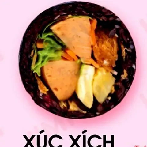 Hình ảnh Onigiri đặc biệt xúc xích