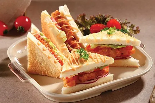 Hình ảnh Combo sandwich gà rán - nước ngọt