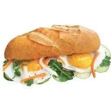 Hình ảnh Bánh mì ốp la 2 trứng