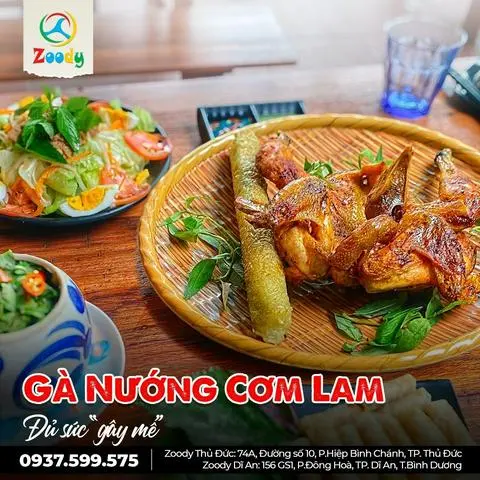 Hình ảnh Gà tre nướng cơm lam