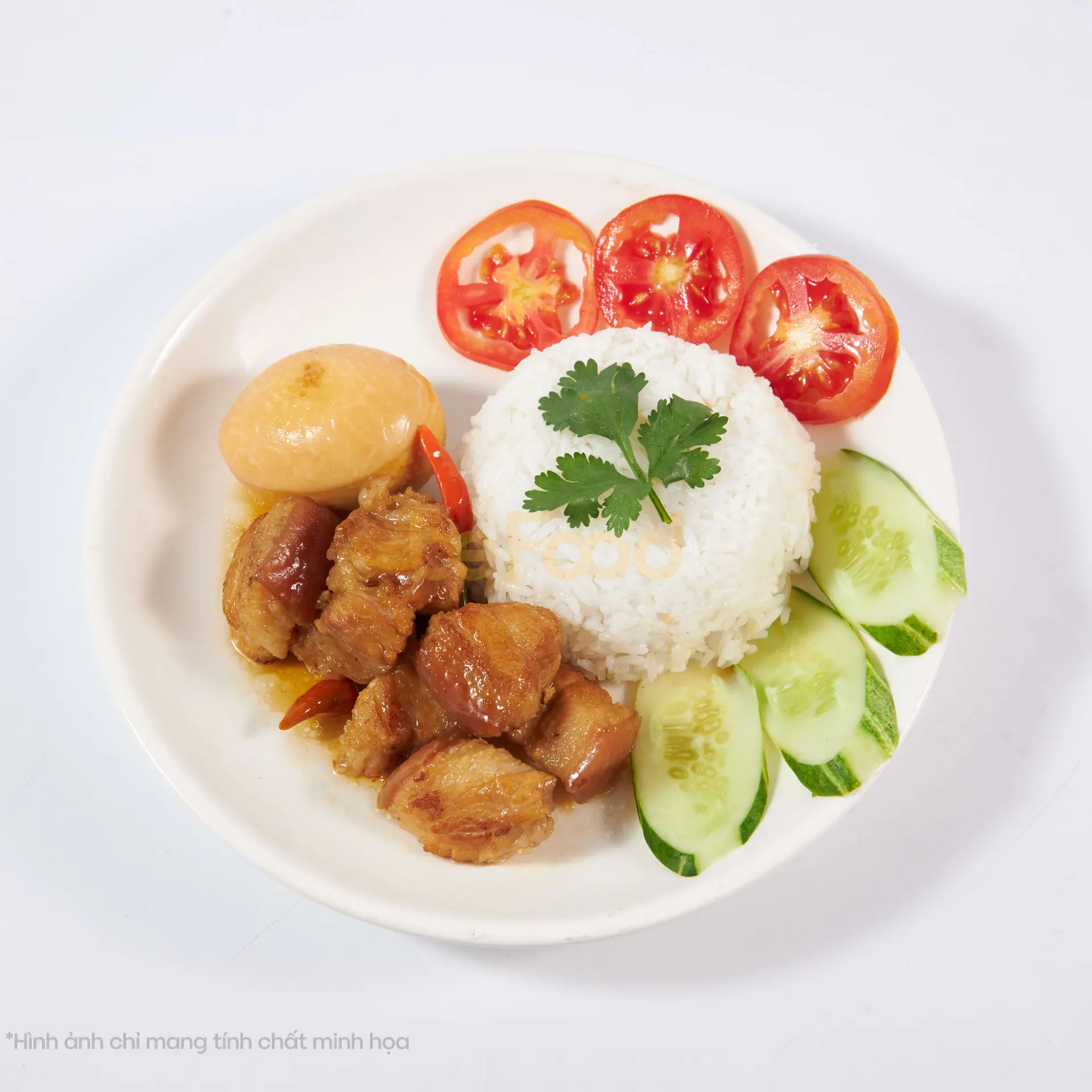 Hình ảnh Cơm thịt kho