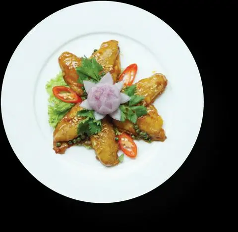 Hình ảnh Gà sốt tiêu xanh chay