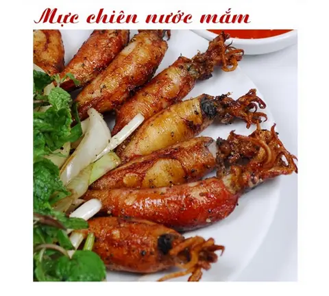 Hình ảnh Mực trứng chiên nước mắm