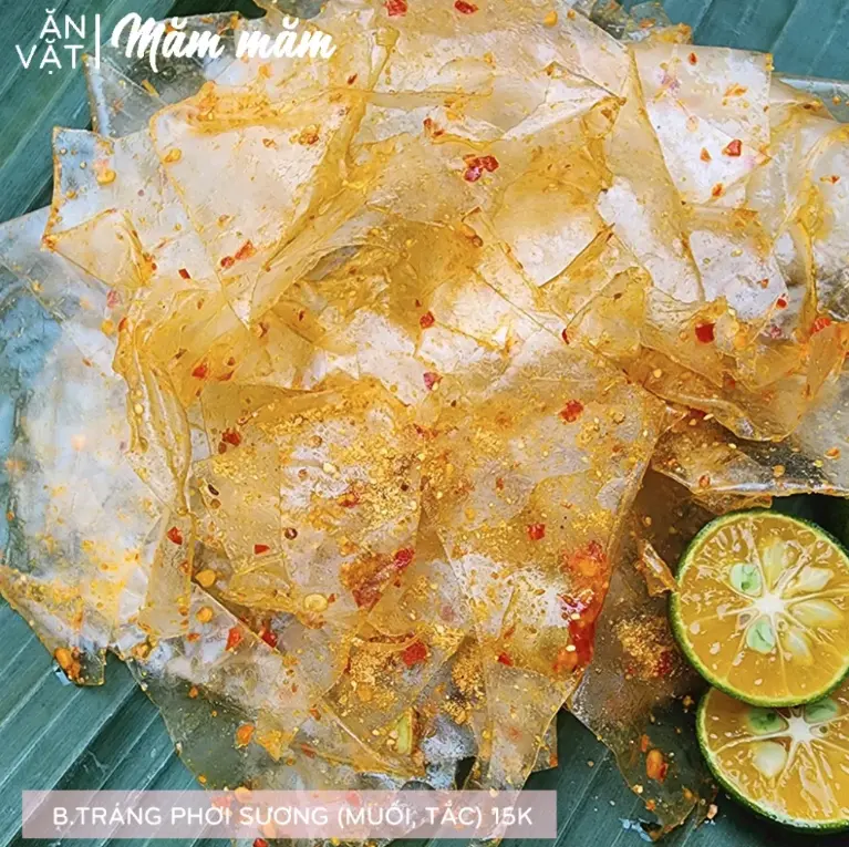 Hình ảnh Bánh tráng phơi sương - muối tắc