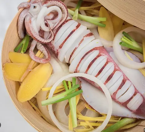 Hình ảnh Mực hấp gừng