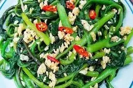 Hình ảnh Mồng tơi xào tỏi