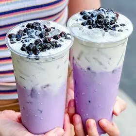 Hình ảnh Trà sữa khoai môn kem cheese