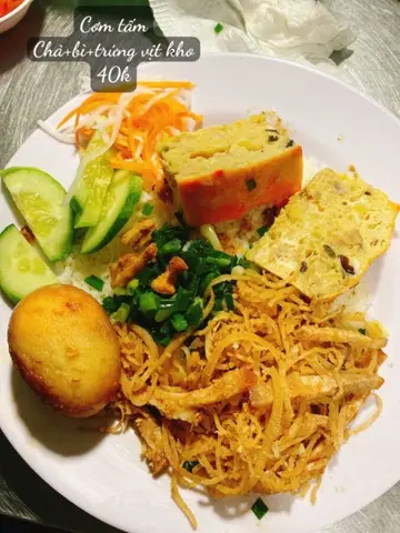 Hình ảnh Cơm tấm chả - bì - trứng vịt kho(hình thật quán tôi)