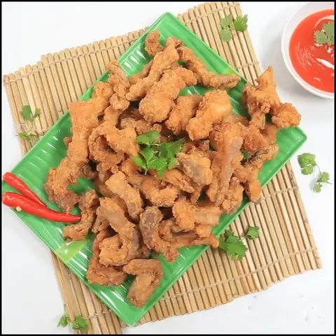 Hình ảnh Bao tử heo chiên giòn