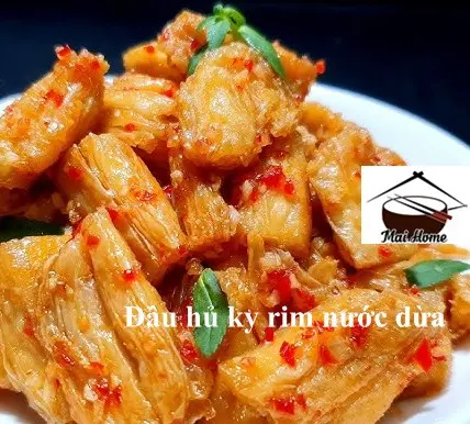 Hình ảnh Đậu hũ ky tươi khìa nước dừa - cơm