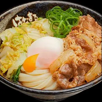 Hình ảnh Gyuniku udon (Mì Udon Súp Thịt Bò Mỹ với Trứng Lòng Đào)