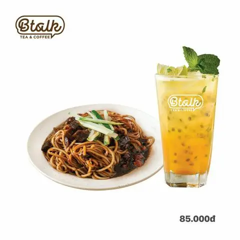 Hình ảnh [Combo] Mì trộn tương đen + Thức uống + Bánh ngọt