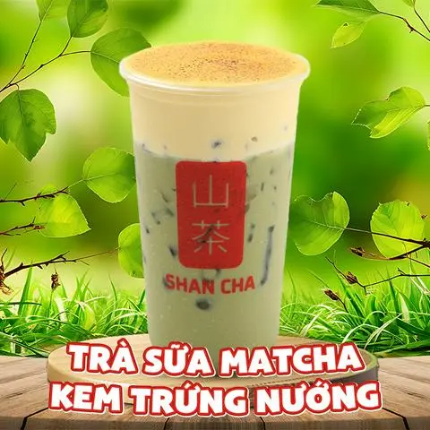 Hình ảnh Trà sữa matcha kem trứng nướng (M)
