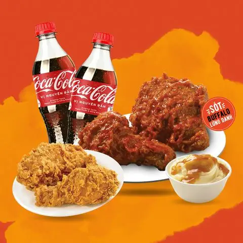 Hình ảnh Combo B - Gà Sốt Cay Buffalo