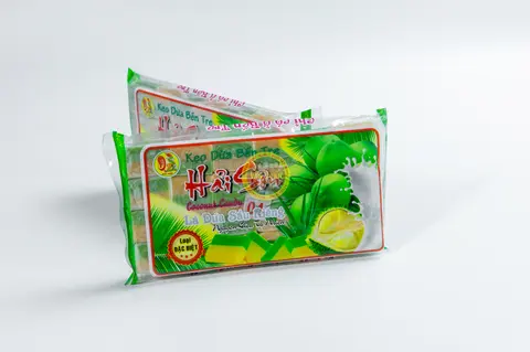 Hình ảnh Kẹo dừa lá dứa sầu riêng
