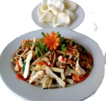 Hình ảnh Gỏi củ hủ dừa chay