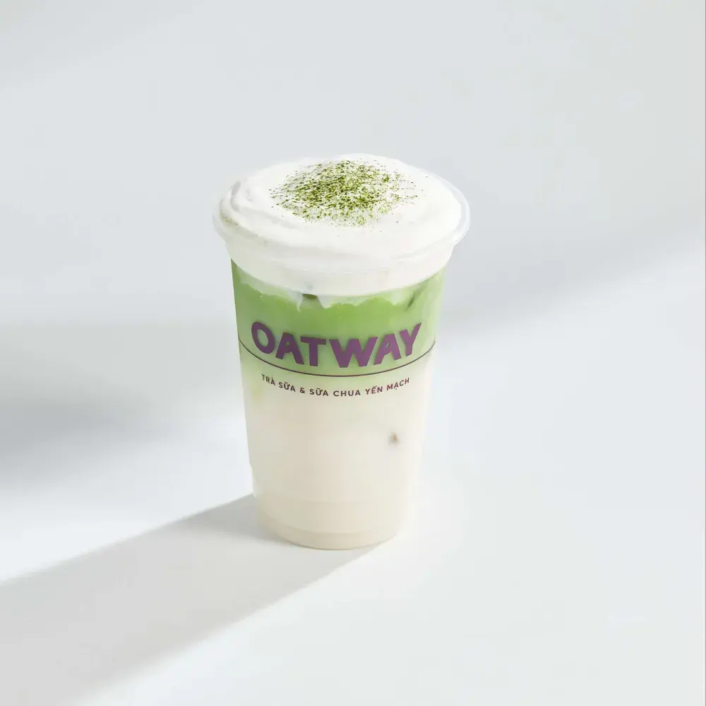 Hình ảnh Matcha latte yến mạch