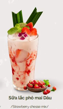 Hình ảnh Sữa lắc phô mai dâu