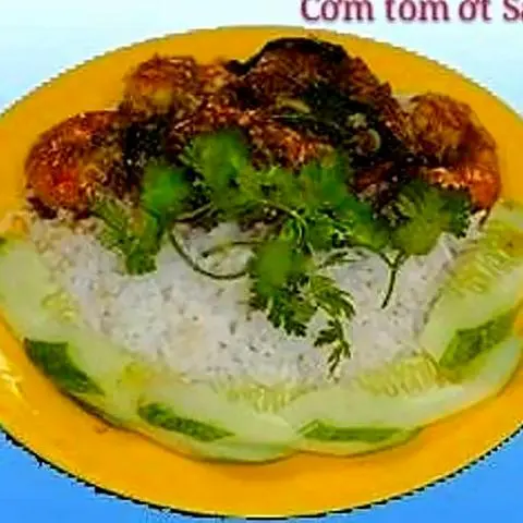 Hình ảnh Cơm tôm ớt sambal