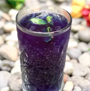 Hình ảnh Trà hoa đậu biếc hạt chia