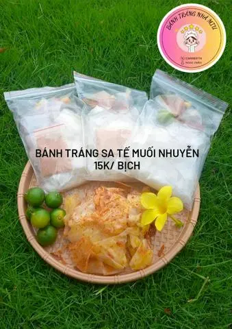 Hình ảnh Bánh tráng sa tế muối nhuyễn