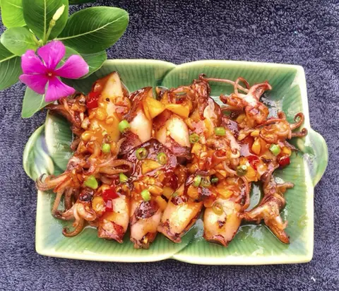 Hình ảnh Mực chiên nước mắm