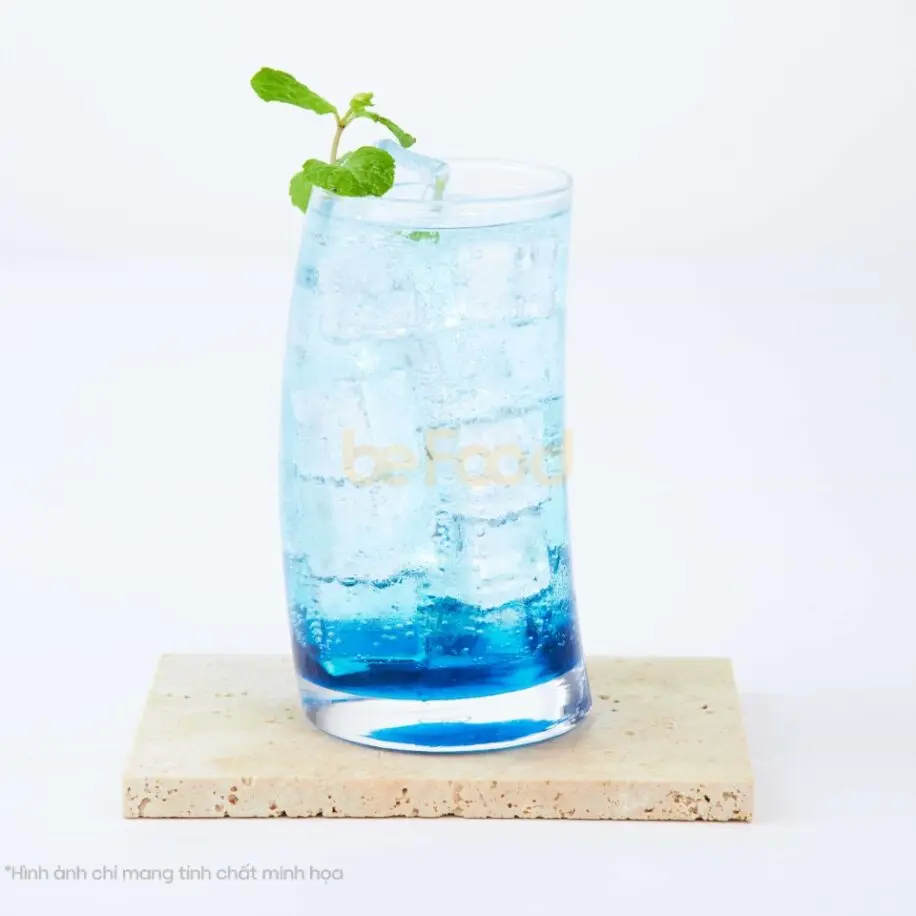 Hình ảnh Soda biển xanh-  blue ocean kèm thạch