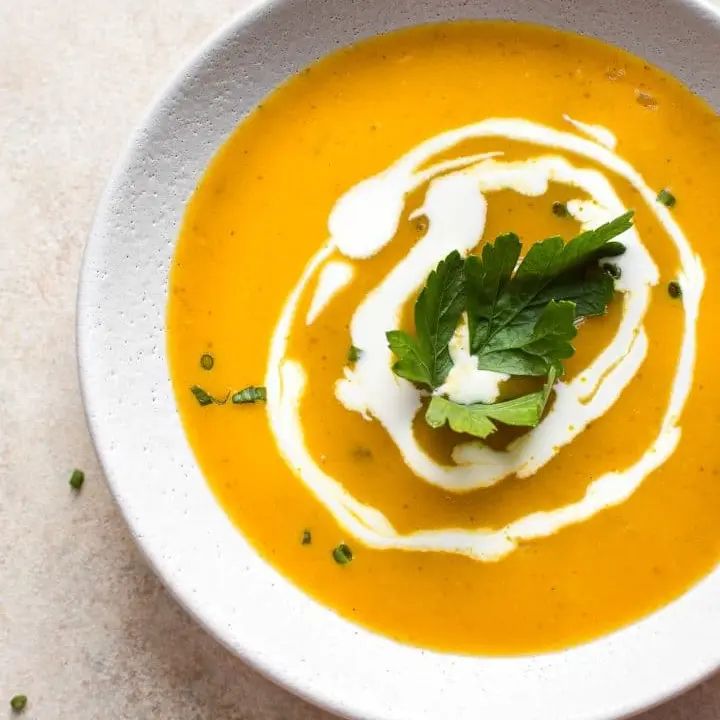 Hình ảnh Pumpkin soup - ăn chay được