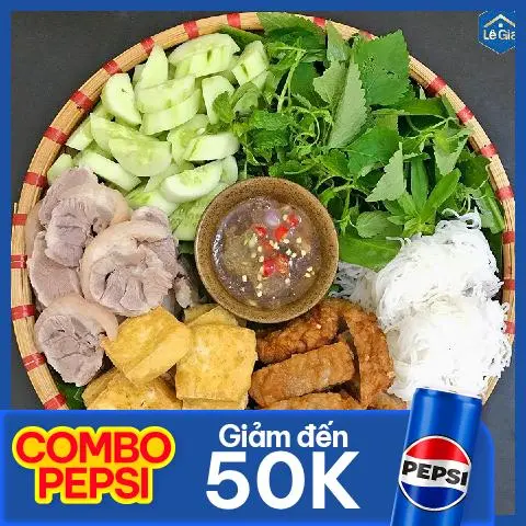 Hình ảnh Combo Bún Đậu nem rán + Pepsi