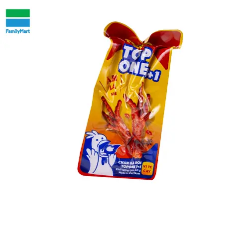 Hình ảnh Chân Gà Đôi Topone 1+1 Vị Tê Cay 60G