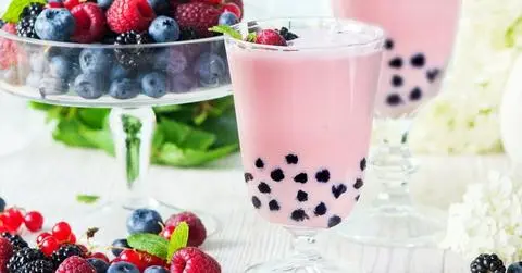 Hình ảnh Trà sữa phúc bồn tử