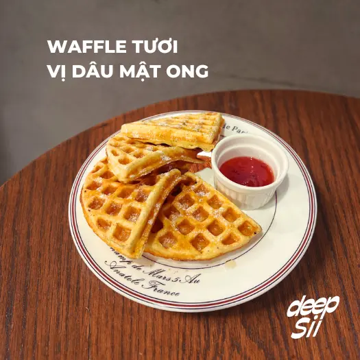 Hình ảnh Waffle Dâu Mật Ong