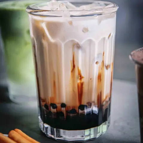 Hình ảnh Sữa tươi trân châu đường đen