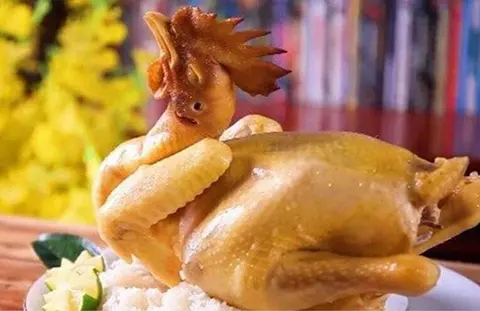 Hình ảnh Gà cúng chéo cánh tiên