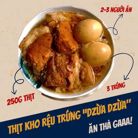 Hình ảnh Phần thịt kho rệu trứng - "Dzừa dzừa"