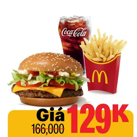 Hình ảnh Phần ăn burger bò hoàng gia đặc biệt