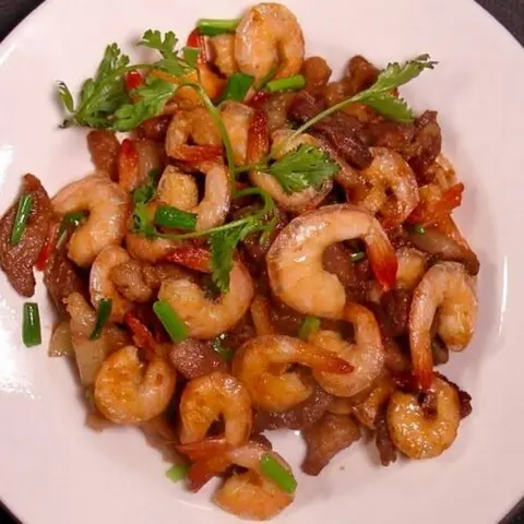 Hình ảnh Cơm tép kho thịt