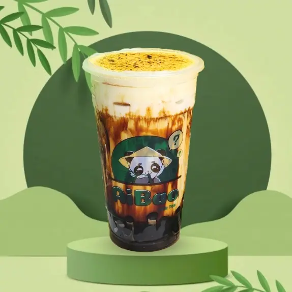 Hình ảnh Sữa tươi trân châu kem trứng khè