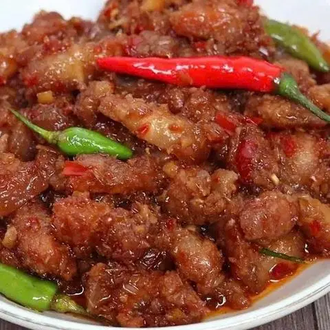 Hình ảnh Cơm mắm ruốc xào thịt