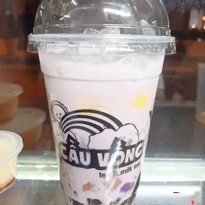 Hình ảnh Trà sữa khoai môn Full Topping size M
