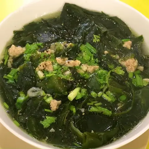 Hình ảnh Canh rong biển thịt bằm
