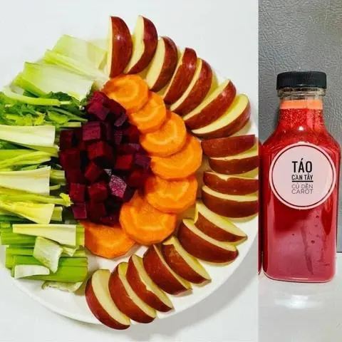 Hình ảnh Nước ép Táo - Cần tây - Củ dền - Cà rốt